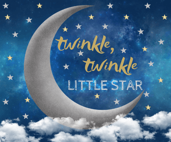 Twinkle, Twinkle, Little Star baby shower theme artwork